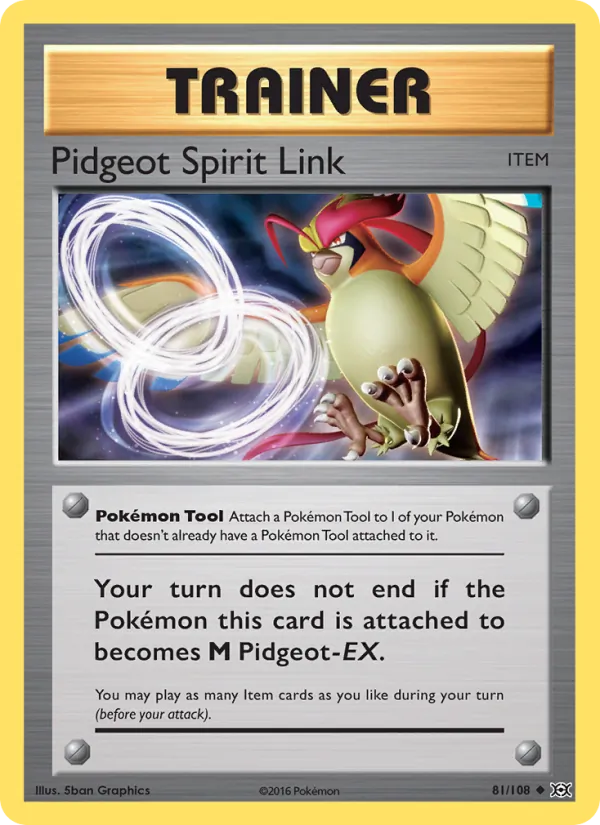 Pidgeot Spirit Link #81 – Evolutions card