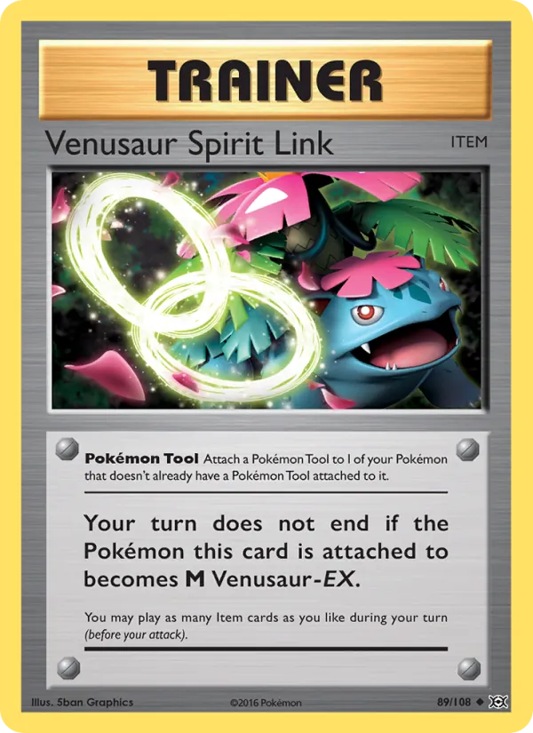 Venusaur Spirit Link #89 – Evolutions card