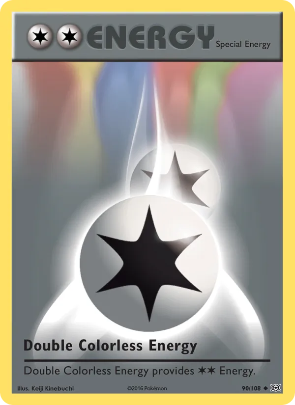 Double Colorless Energy #90 – Evolutions card