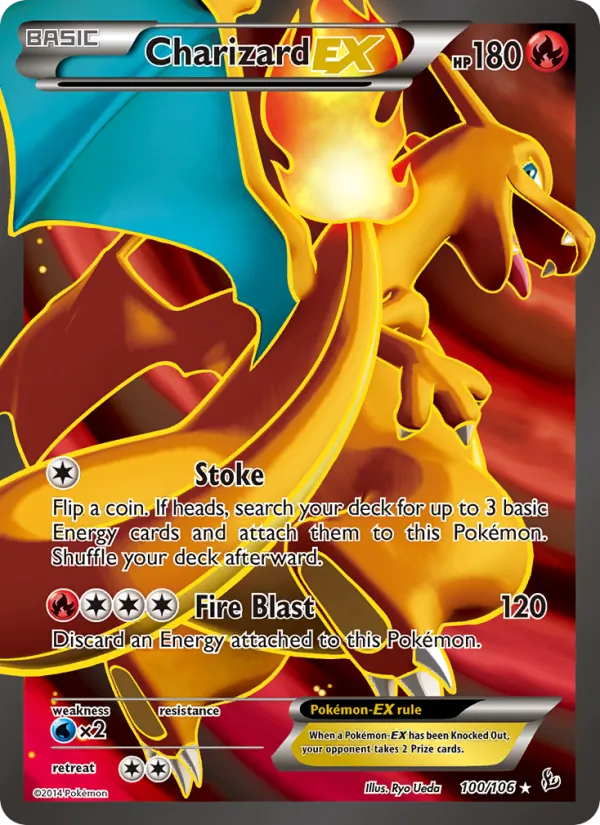 Charizard EX #100 – Flashfire card