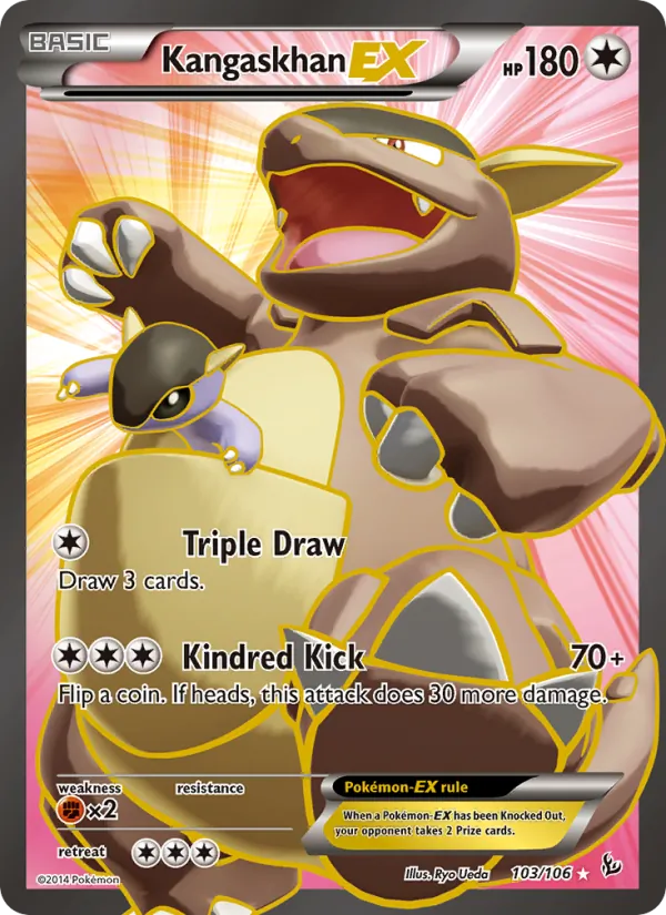 Kangaskhan EX #103 – Flashfire card