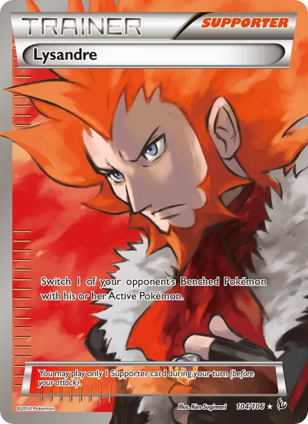 Lysandre #104 – Flashfire card
