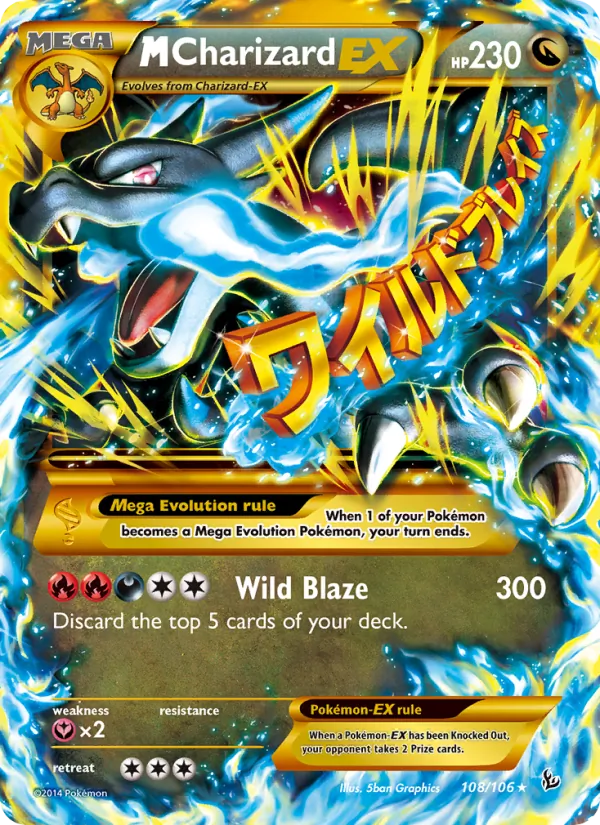 M Charizard EX #108 – Flashfire card