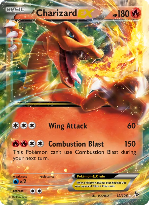 Charizard EX #12 – Flashfire card