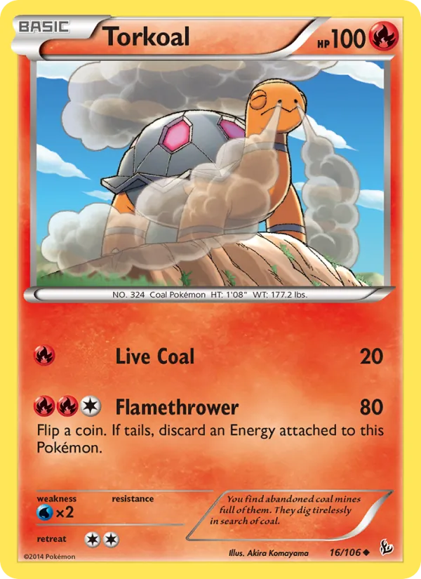 Torkoal #16 – Flashfire card