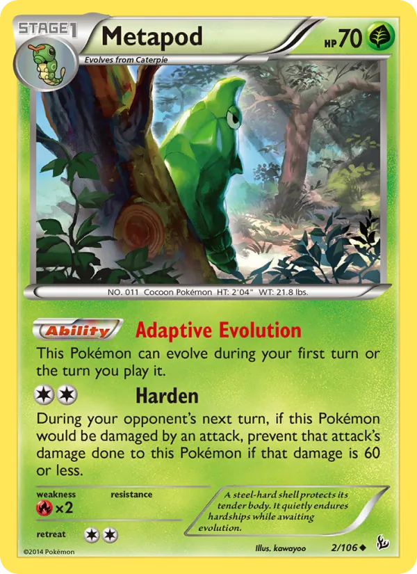 Metapod #2 – Flashfire card