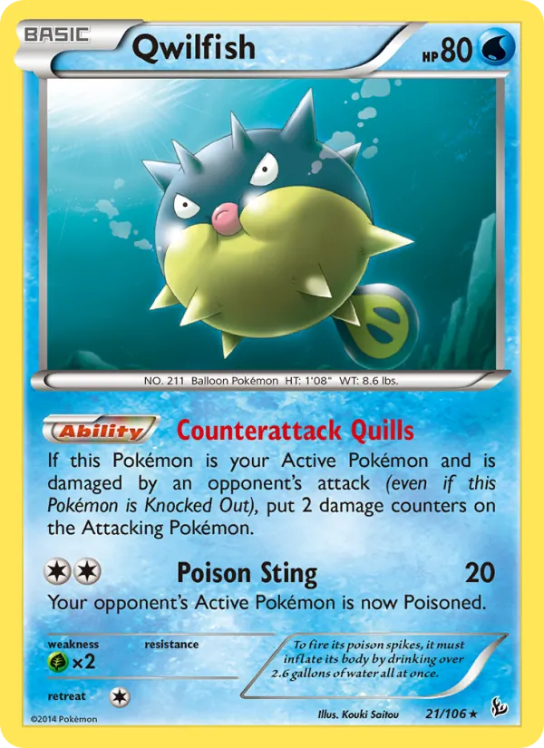Qwilfish #21 – Flashfire card