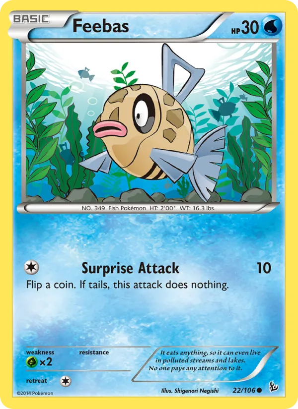 Feebas #22 – Flashfire card