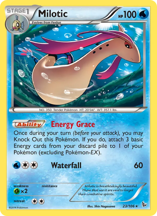 Milotic #23 – Flashfire card