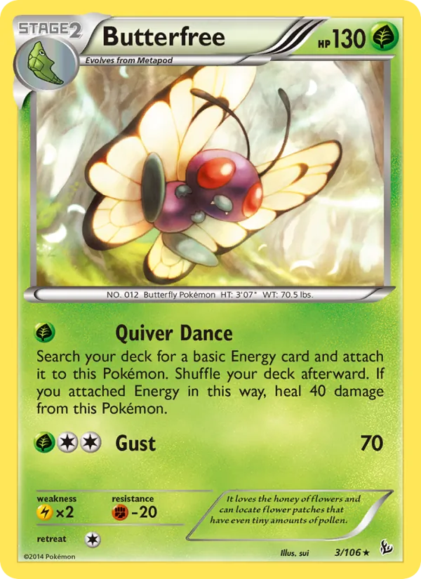 Butterfree #3 – Flashfire card