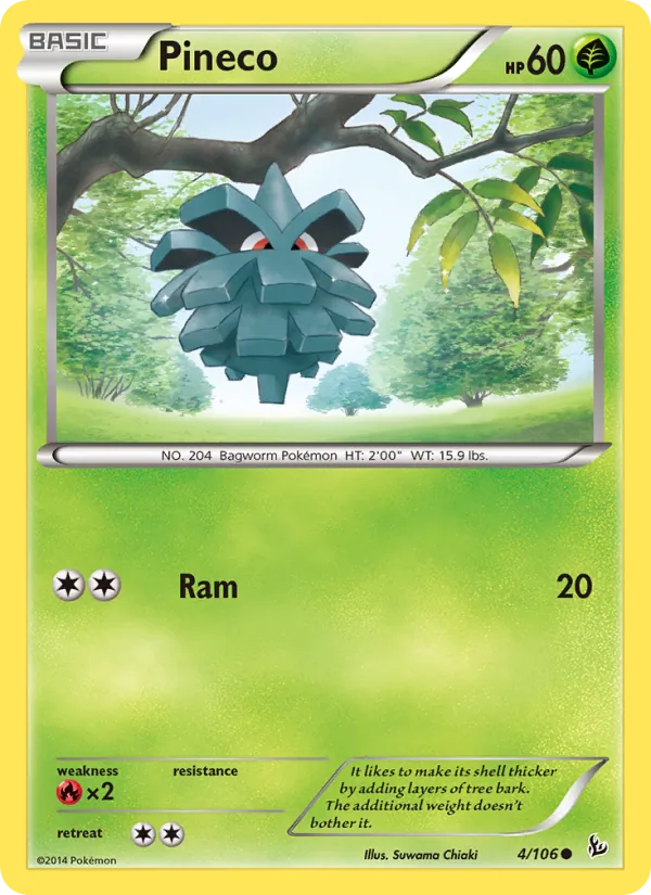 Pineco #4 – Flashfire card