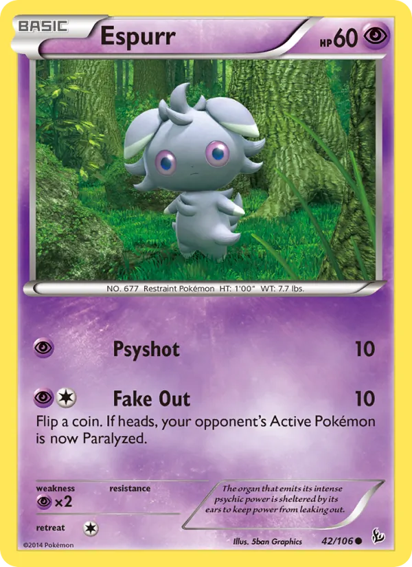 Espurr #42 – Flashfire card