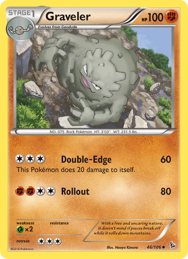 Graveler #46 – Flashfire card