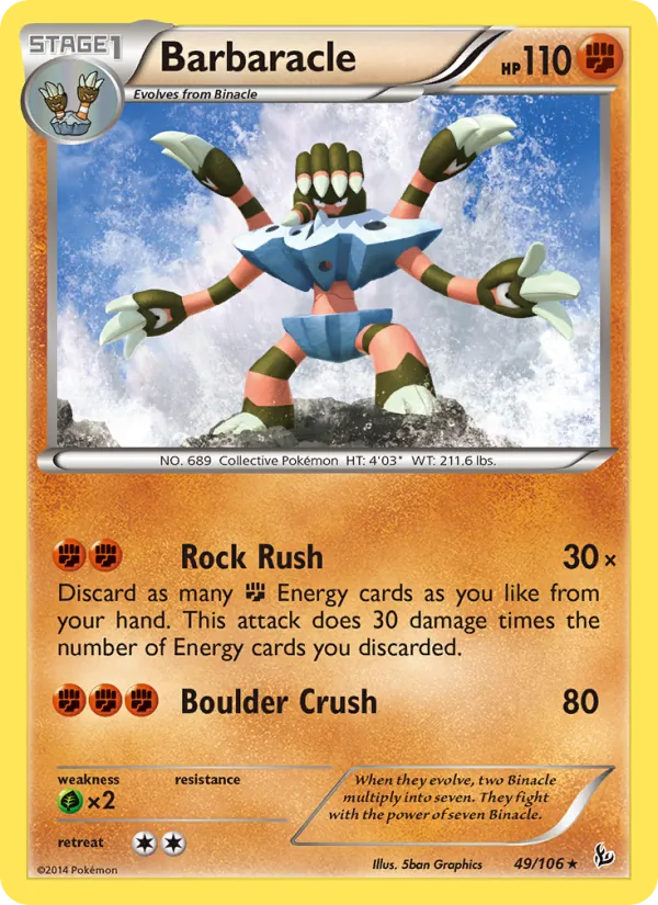 Barbaracle #49 – Flashfire card