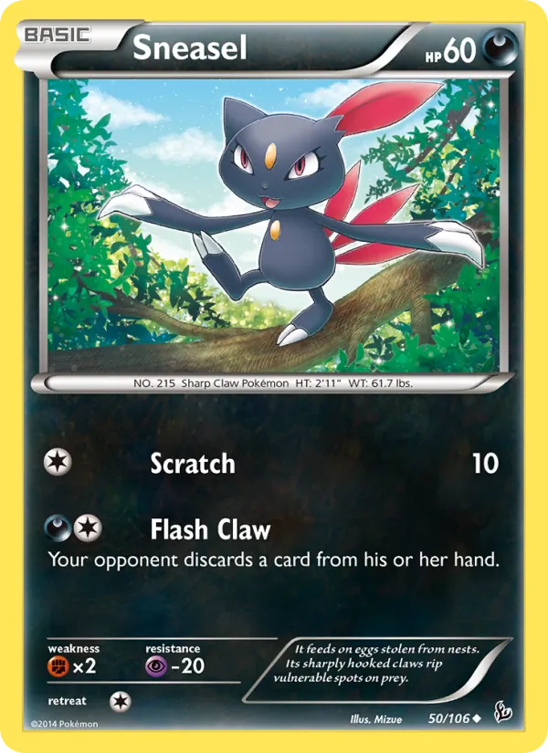 Sneasel #50 – Flashfire card