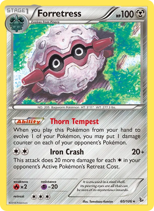 Forretress #60 – Flashfire card