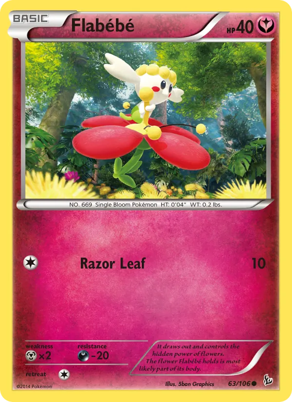 Flabébé #63 – Flashfire card