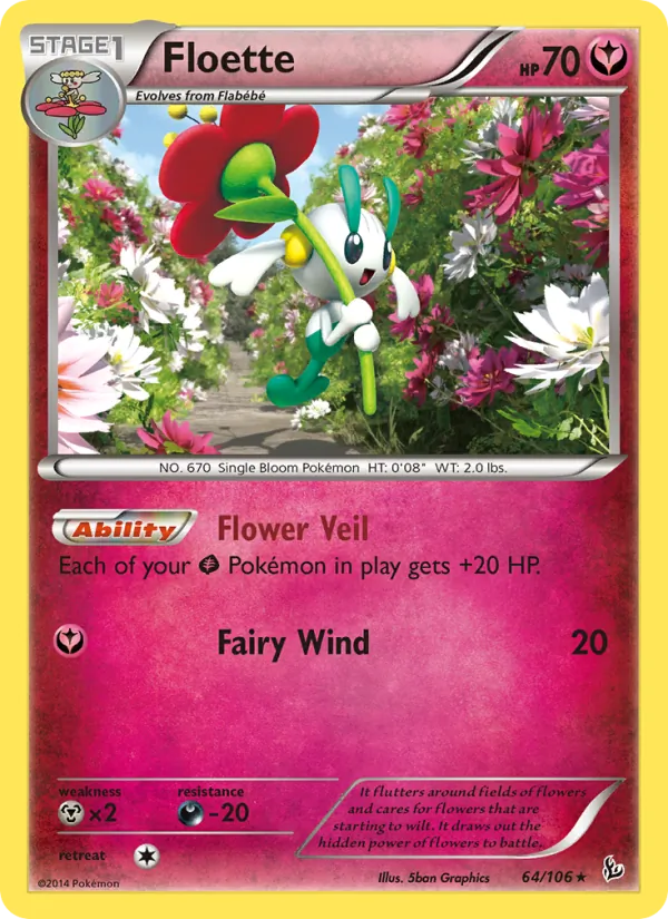 Floette #64 – Flashfire card