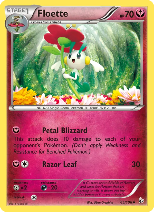Floette #65 – Flashfire card