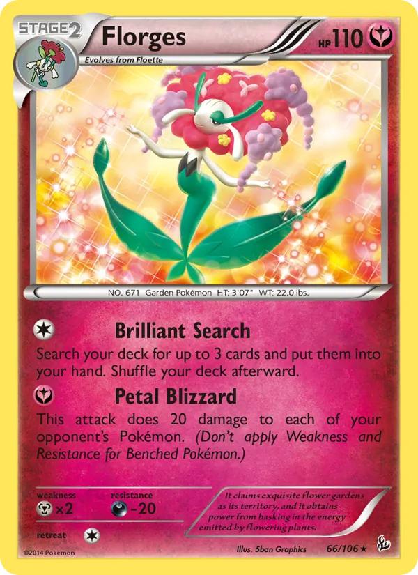 Florges #66 – Flashfire card