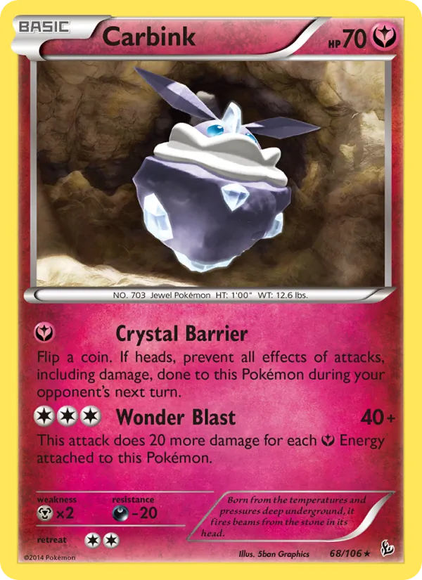 Carbink #68 – Flashfire card
