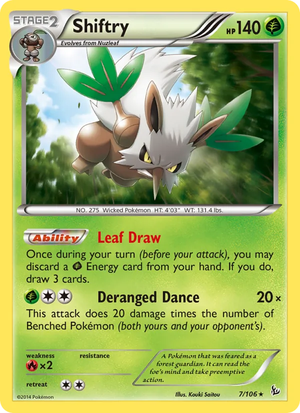 Shiftry #7 – Flashfire card