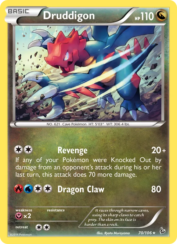 Druddigon #70 – Flashfire card
