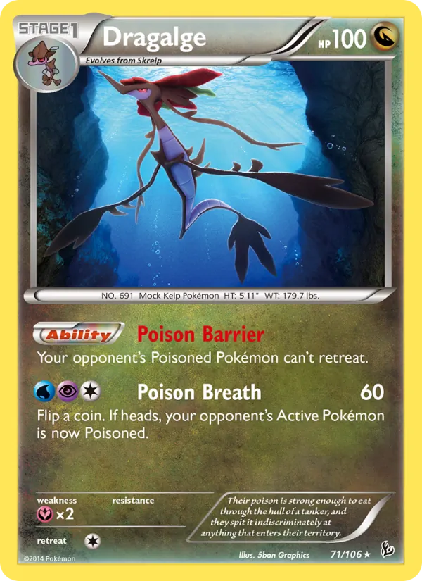 Dragalge #71 – Flashfire card