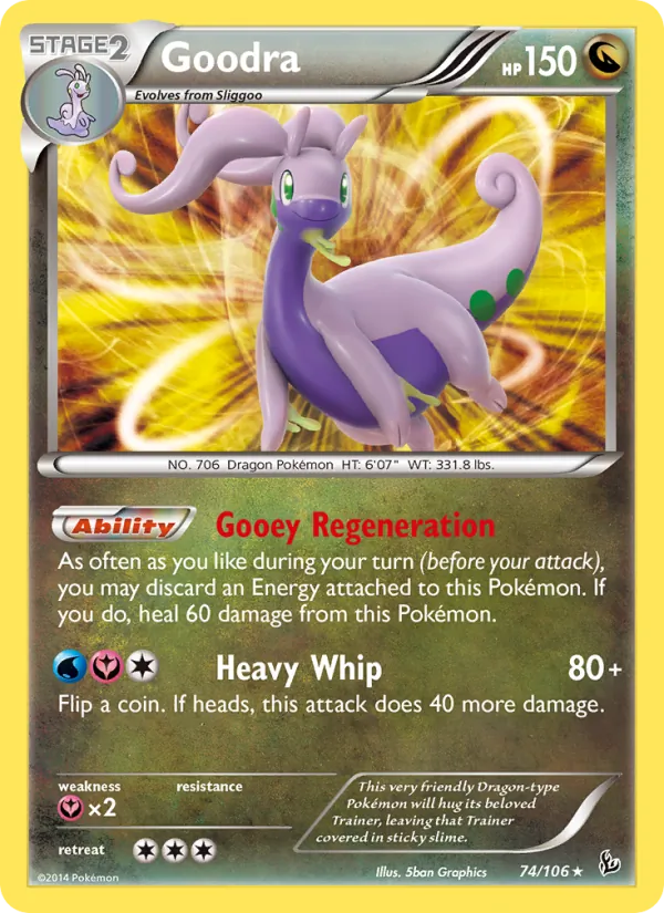 Goodra #74 – Flashfire card