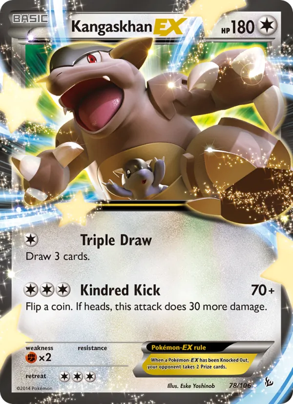 Kangaskhan EX #78 – Flashfire card