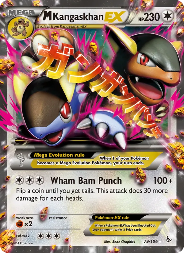 M Kangaskhan EX #79 – Flashfire card