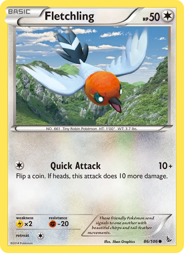 Fletchling #86 – Flashfire card