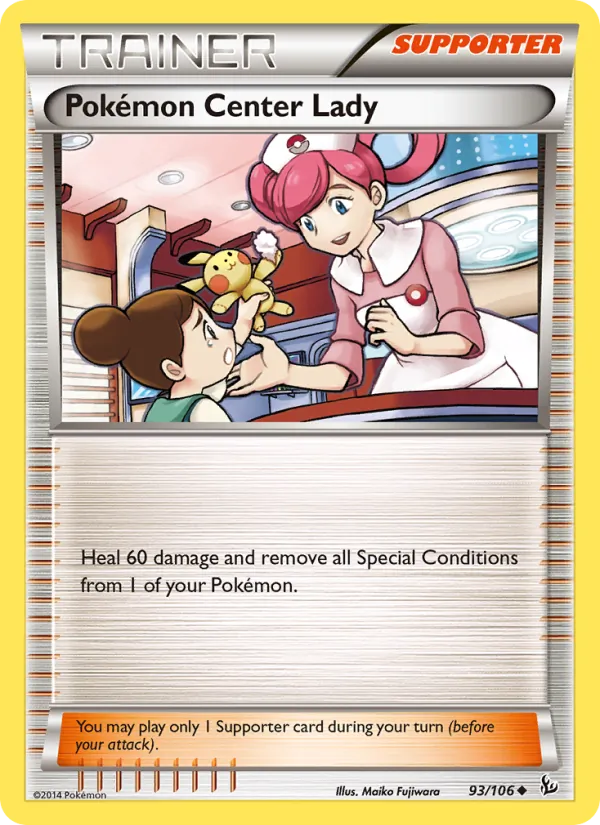 Pokémon Center Lady #93 – Flashfire card