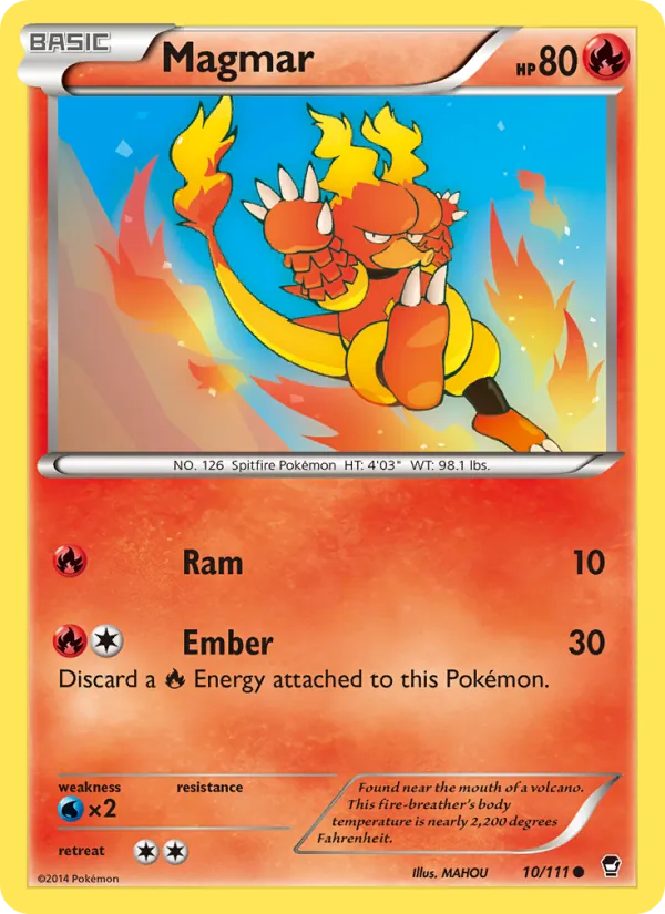 Magmar #10 – Furious Fists card