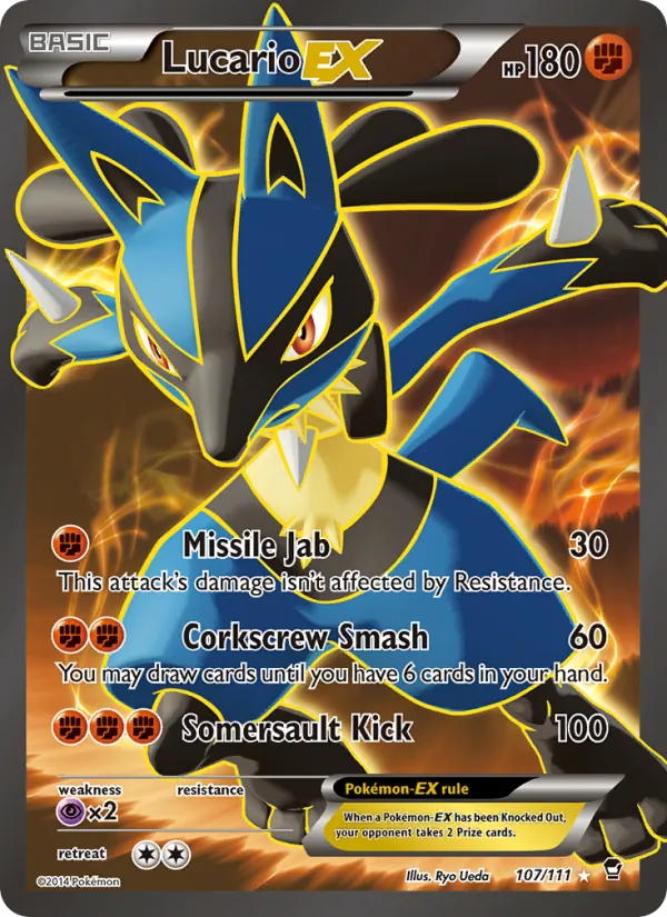 Lucario EX #107 – Furious Fists card