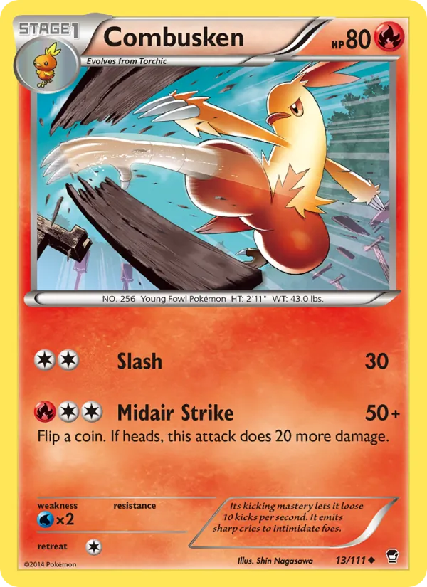 Combusken #13 – Furious Fists card