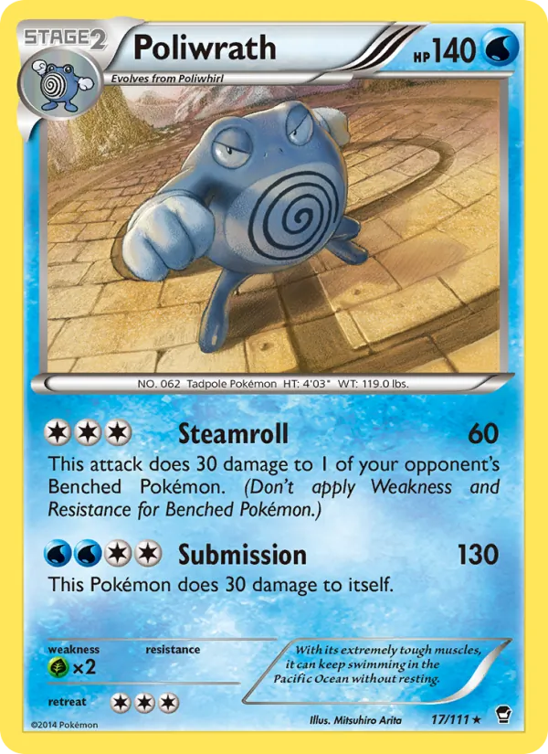 Poliwrath #17 – Furious Fists card