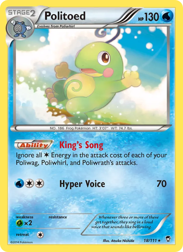 Politoed #18 – Furious Fists card