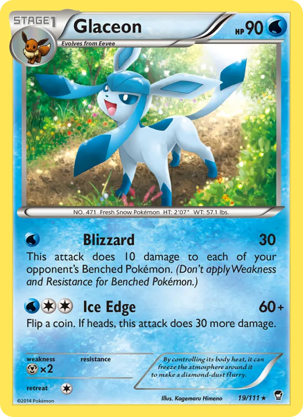 Glaceon #19 – Furious Fists card