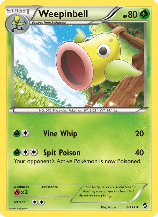 Weepinbell #2 – Furious Fists card