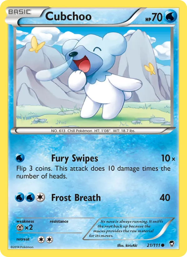 Cubchoo #21 – Furious Fists card
