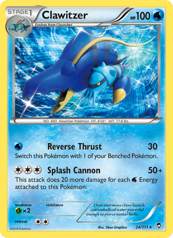 Clawitzer #24 – Furious Fists card