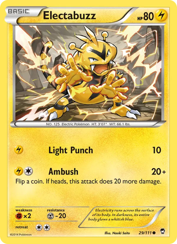 Electabuzz #29 – Furious Fists card