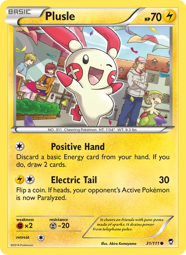 Plusle #31 – Furious Fists card