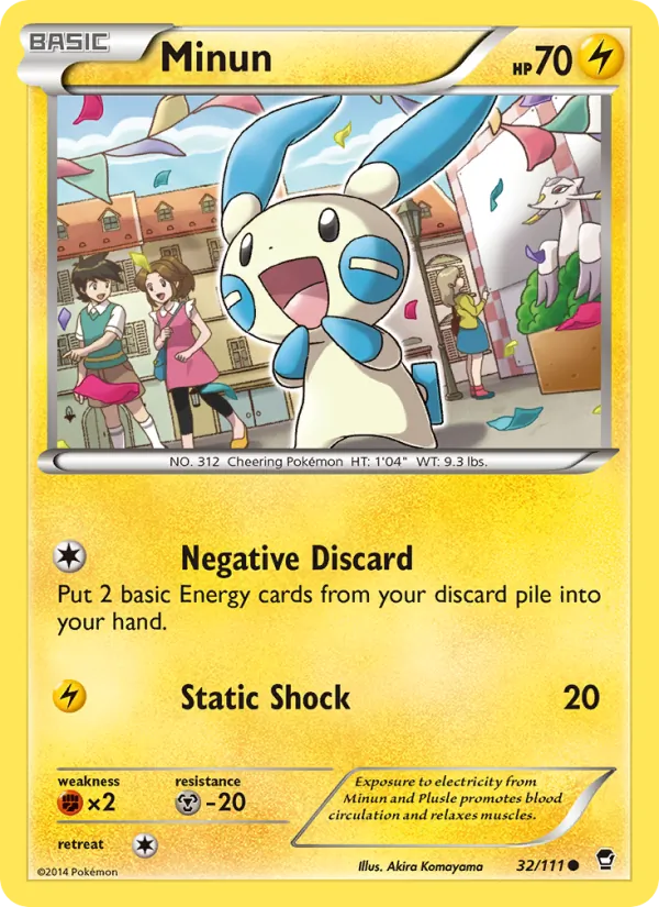 Minun #32 – Furious Fists card