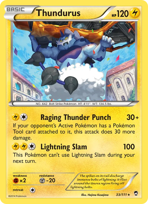 Thundurus #33 – Furious Fists card