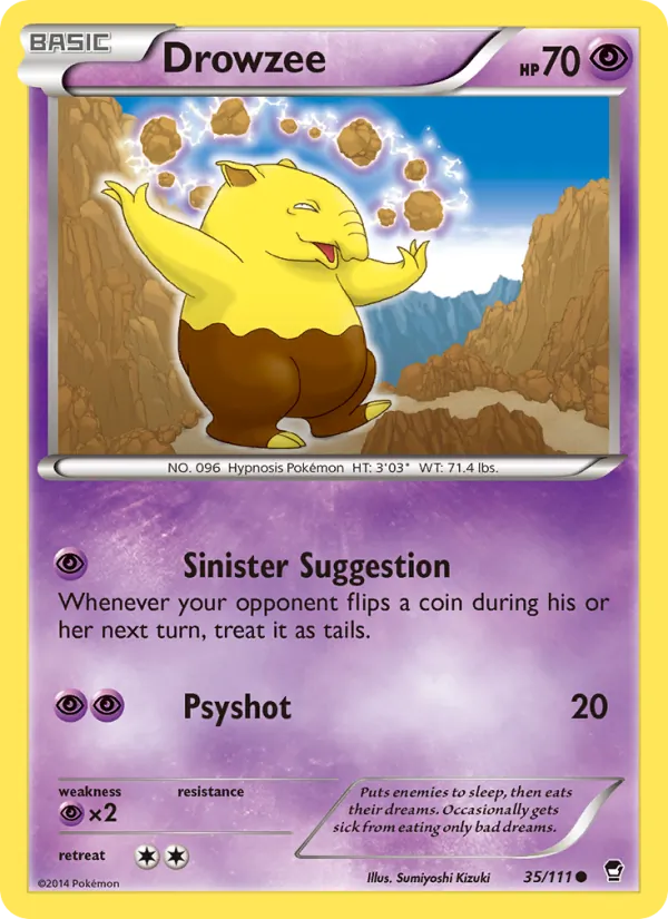 Drowzee #35 – Furious Fists card
