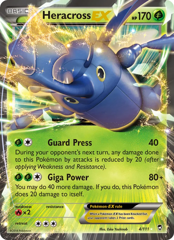 Heracross EX #4 – Furious Fists card
