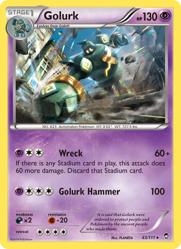 Golurk #43 – Furious Fists card