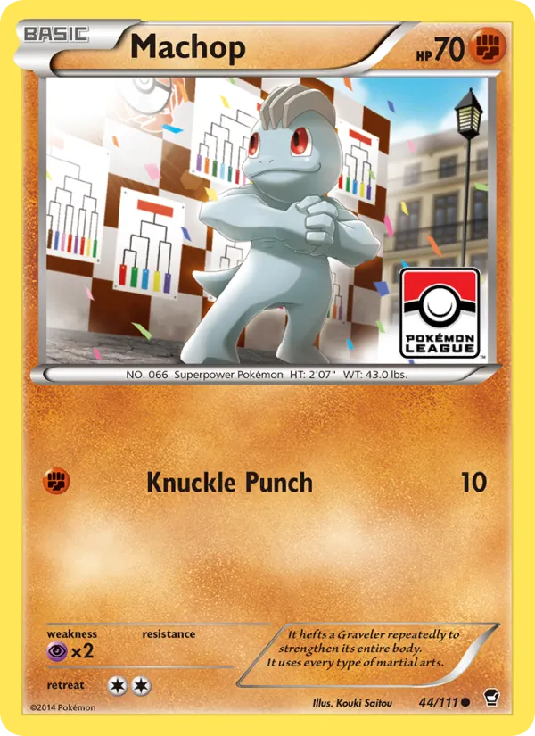 Machop #44 – Furious Fists card